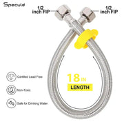 Connection Pipe For Geyser Stainless Steel (18 Inches) (Pack of 2) - by Specule